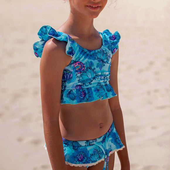 Girls Swimwear Frill Bikini - Jade