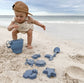 SALE PRICE $40 Silicone 8pc Bucket & Spade Set - Sage or Steel Blue