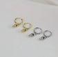 SALE PRICE $30 Earrings - Spiral Shell, Gold Plated and Sterling Silver Hoop Earrings