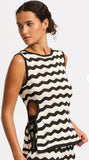 Seafolly Cut out knit top