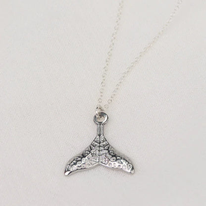 SALE Price $30 Necklace - Whale Tail pendant