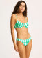 SALE PRICE $50 Secret Garden Reversible Hipster Bikini Bottom - Jade