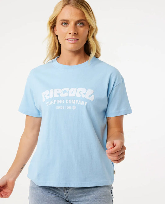 SALE PRICE $35 Rip Curl Ladies Surf Puff Relaxed Tee